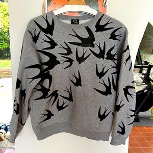 AUTHENTIC ALEXANDER MCQUEEN swallow sweatshirt